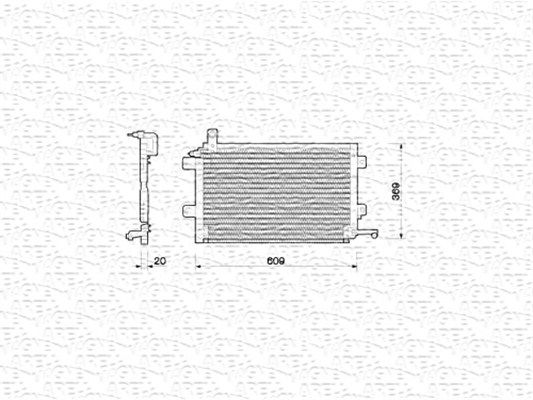 MAGNETI MARELLI Lauhdutin, ilmastointilaite 350203206000